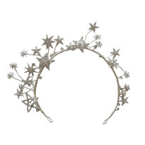 Silver Star Hand Wired Headband