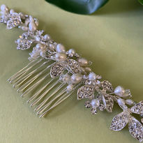 Pearl and Diamante Bridal Comb