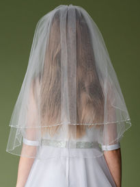 Combed Veil with Crystal Sequin Edge
