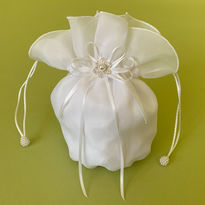 Organza Dolly Bag with Diamante and Pearl