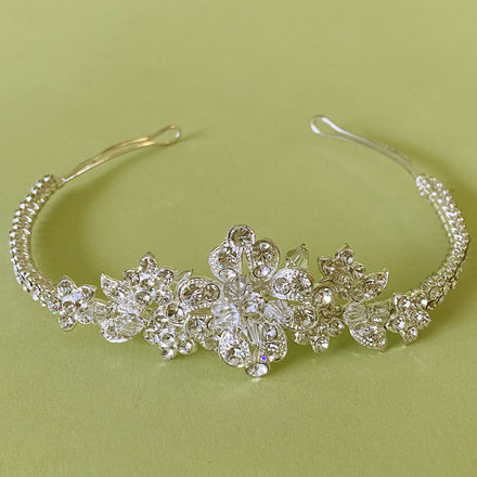 Diamante and Crystal Flower Tiara