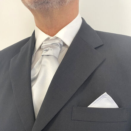 Men's Satin Cravat & Handkerchief Set