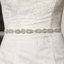 Ivory Velvet Bridal Belt