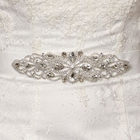 Diamante Leaf & Chain Detail Bridal Belt